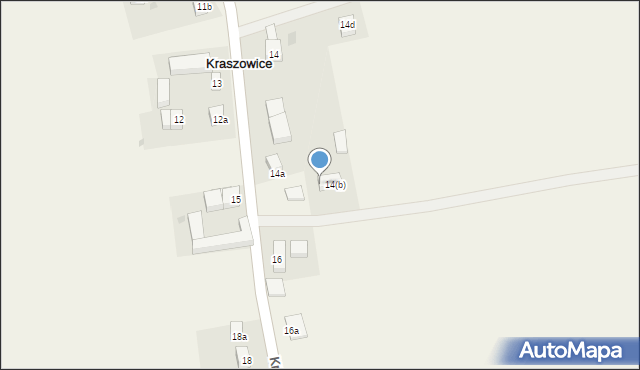 Kraszowice, Kraszowice, 14b, mapa Kraszowice