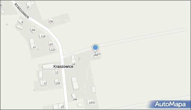 Kraszowice, Kraszowice, 14d, mapa Kraszowice