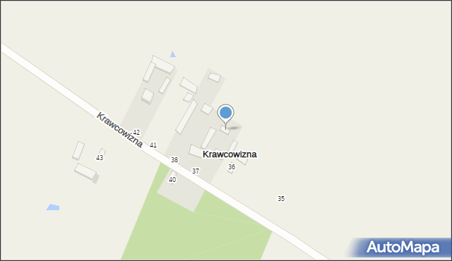 Krawcowizna, Krawcowizna, 37, mapa Krawcowizna