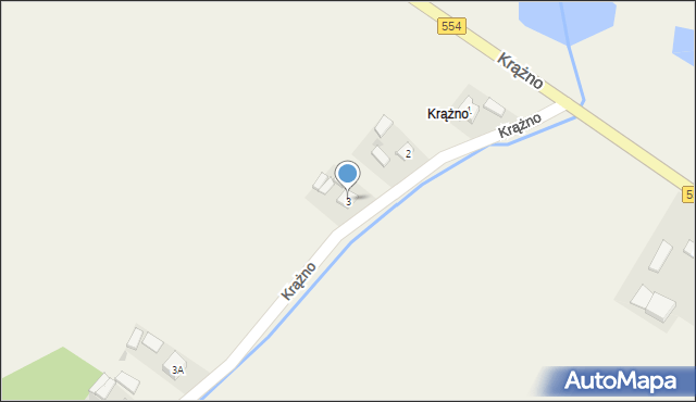 Krążno, Krążno, 3, mapa Krążno