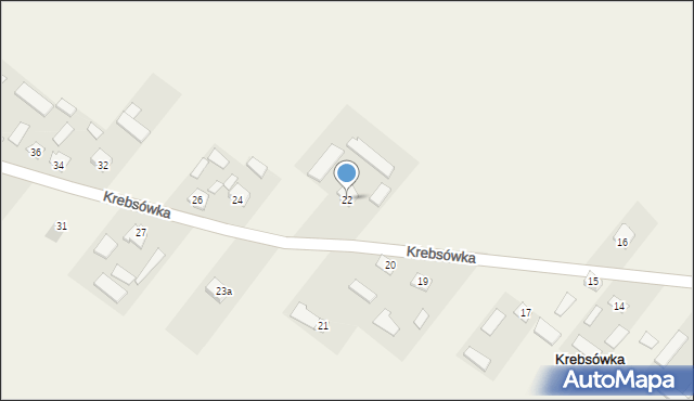 Krebsówka, Krebsówka, 22, mapa Krebsówka