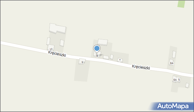 Kręcieszki, Kręcieszki, 8, mapa Kręcieszki