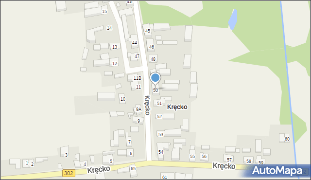 Kręcko, Kręcko, 50, mapa Kręcko