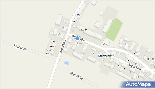 Kręczków, Kręczków, 2, mapa Kręczków