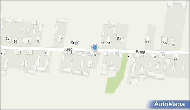 Kręgi, Kręgi, 39, mapa Kręgi