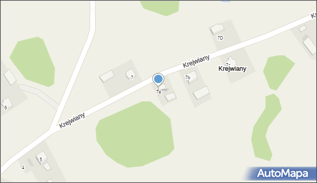 Krejwiany, Krejwiany, 7a, mapa Krejwiany