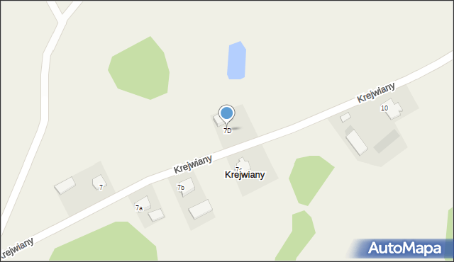 Krejwiany, Krejwiany, 7D, mapa Krejwiany