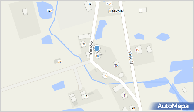 Krekole, Krekole, 38, mapa Krekole