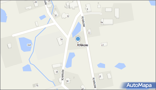 Krekole, Krekole, 73, mapa Krekole