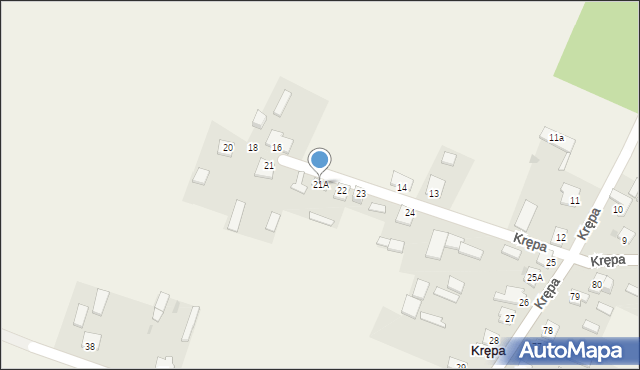 Krępa, Krępa, 21A, mapa Krępa