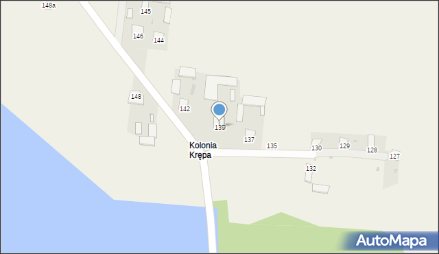 Krępa, Krępa, 139, mapa Krępa