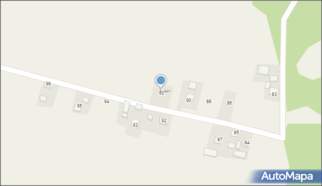 Krępa, Krępa, 91, mapa Krępa
