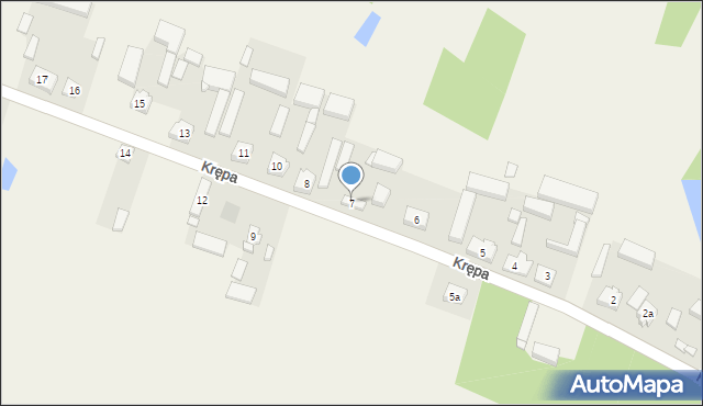 Krępa, Krępa, 7, mapa Krępa