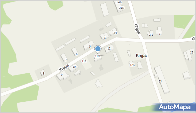 Krępa, Krępa, 11/1, mapa Krępa