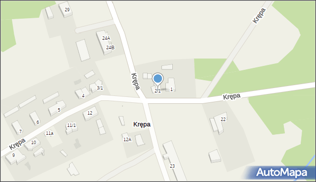 Krępa, Krępa, 2/1, mapa Krępa