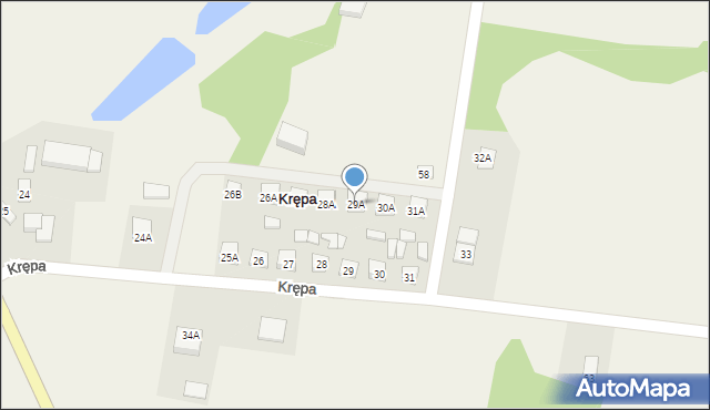 Krępa, Krępa, 29A, mapa Krępa