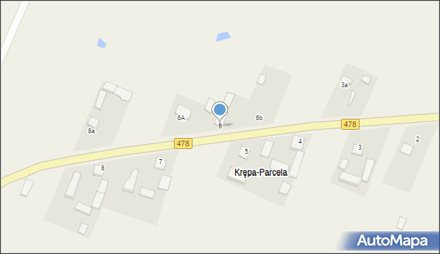 Krępa, Krępa, 6, mapa Krępa