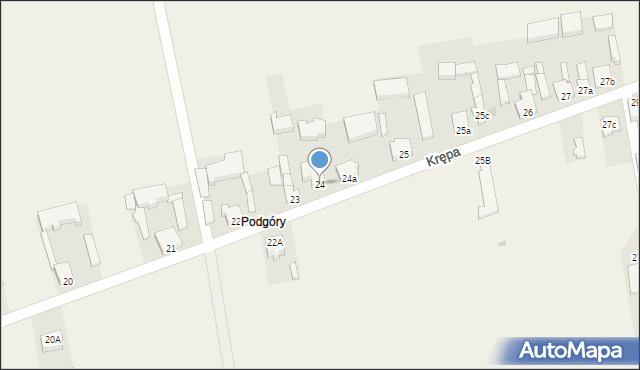 Krępa, Krępa, 24, mapa Krępa