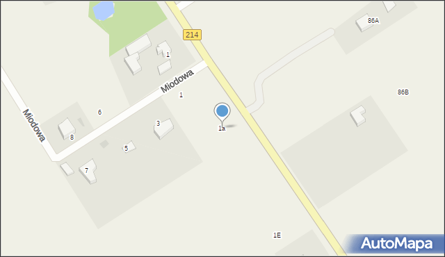 Krępa Kaszubska, Krępa Kaszubska, 1a, mapa Krępa Kaszubska