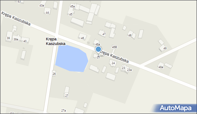 Krępa Kaszubska, Krępa Kaszubska, 25, mapa Krępa Kaszubska