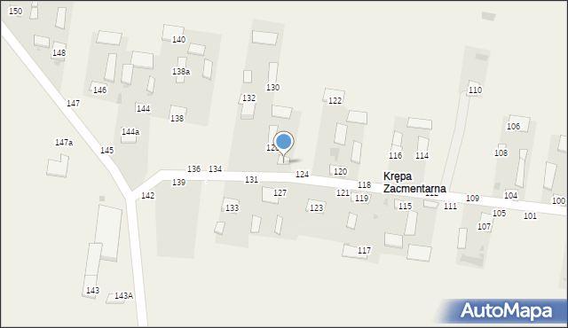 Krępa Kościelna, Krępa Kościelna, 126, mapa Krępa Kościelna