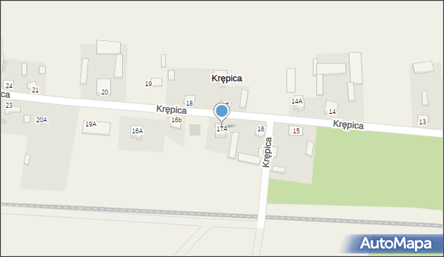 Krępica, Krępica, 17A, mapa Krępica