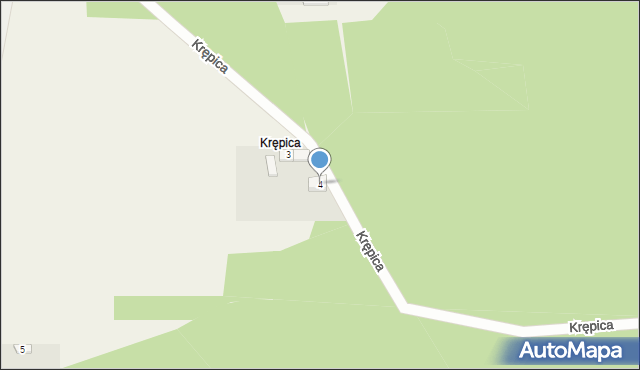 Krępica, Krępica, 4, mapa Krępica