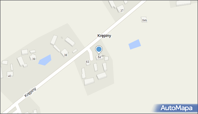 Krępiny, Krępiny, 64, mapa Krępiny