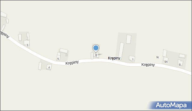 Krępiny Kolonia, Krępiny Kolonia, 6, mapa Krępiny Kolonia