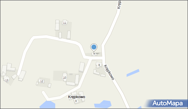 Krępkowo, Krępkowo, 7, mapa Krępkowo