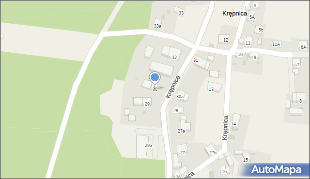 Krępnica, Krępnica, 30, mapa Krępnica