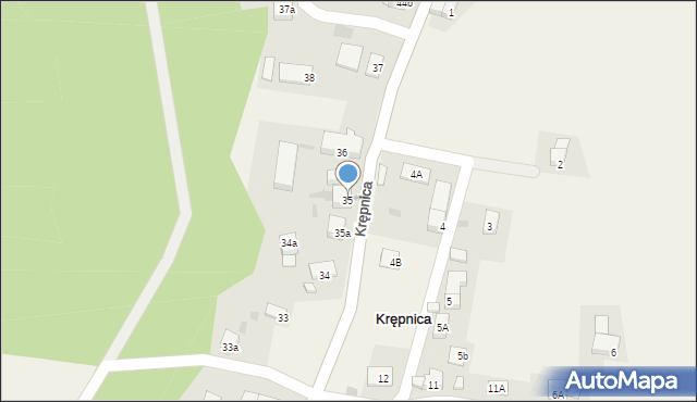 Krępnica, Krępnica, 35, mapa Krępnica