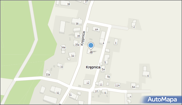 Krępnica, Krępnica, 4B, mapa Krępnica