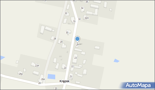 Krępsk, Krępsk, 27, mapa Krępsk