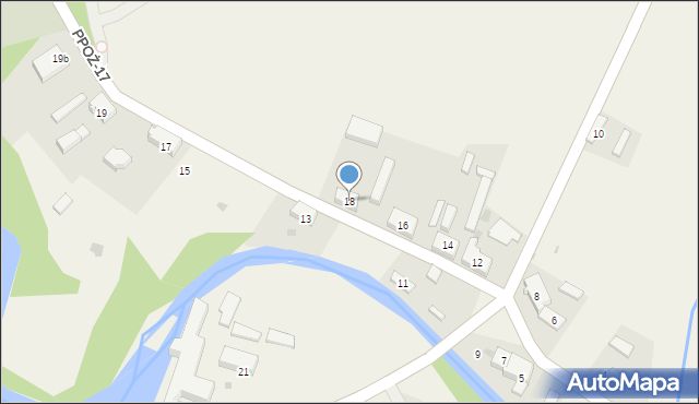 Krępsko, Krępsko, 18, mapa Krępsko