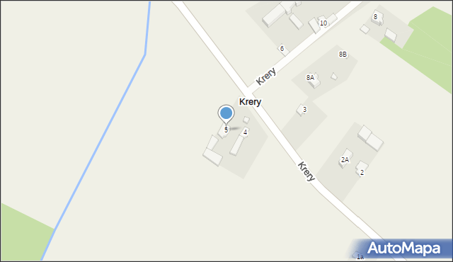 Krery, Krery, 5, mapa Krery
