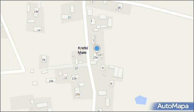 Kretki Małe, Kretki Małe, 4c, mapa Kretki Małe