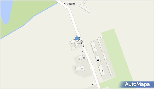 Kretków, Kretków, 7, mapa Kretków