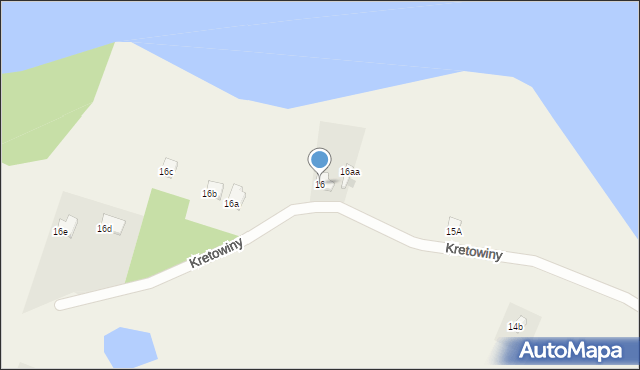 Kretowiny, Kretowiny, 16, mapa Kretowiny