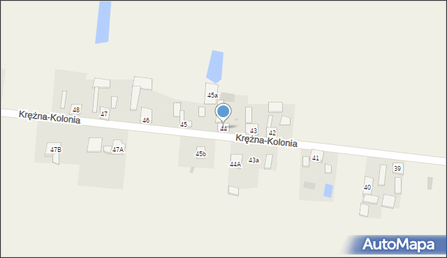 Krężna-Kolonia, Krężna-Kolonia, 44, mapa Krężna-Kolonia