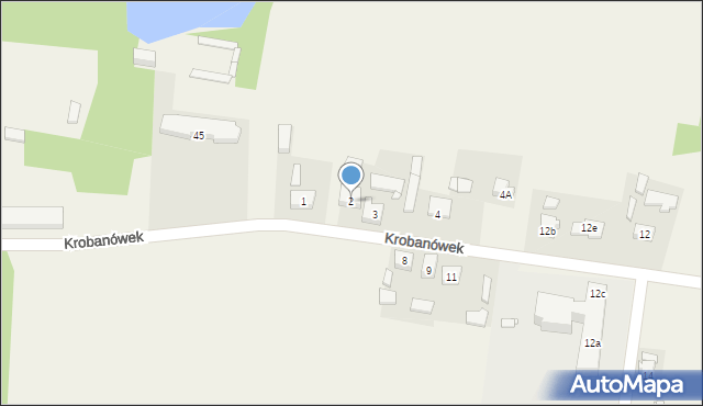 Krobanów, Krobanów, 2, mapa Krobanów