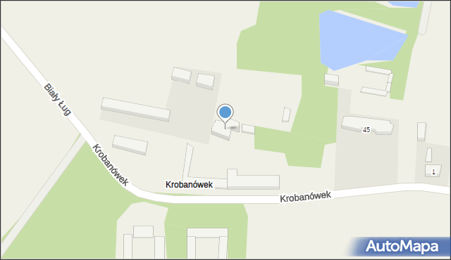 Krobanówek, Krobanówek, 45, mapa Krobanówek