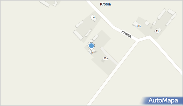 Krobia, Krobia, 32, mapa Krobia