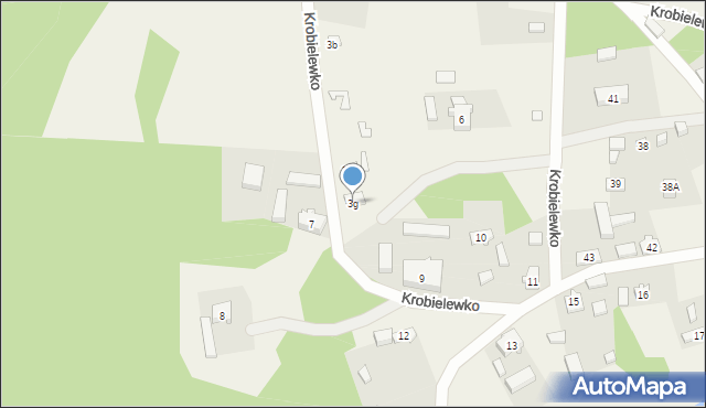 Krobielewko, Krobielewko, 3g, mapa Krobielewko