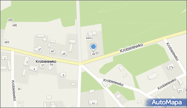 Krobielewko, Krobielewko, 44, mapa Krobielewko