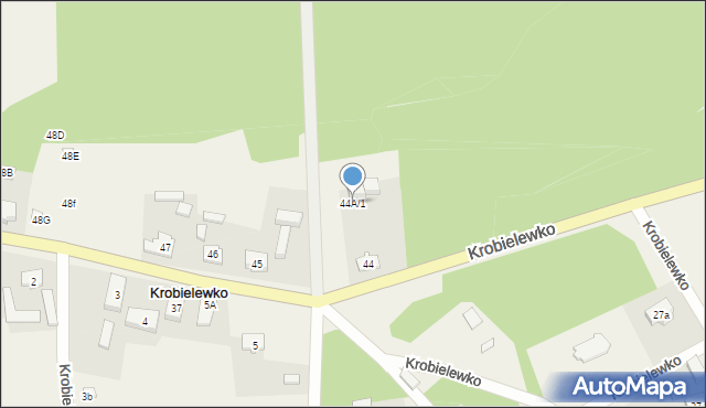 Krobielewko, Krobielewko, 44A/1, mapa Krobielewko