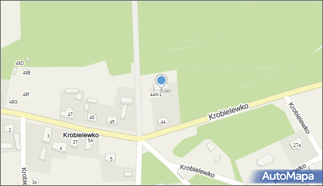 Krobielewko, Krobielewko, 44A/2, mapa Krobielewko