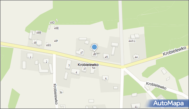 Krobielewko, Krobielewko, 46, mapa Krobielewko