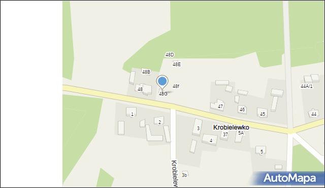 Krobielewko, Krobielewko, 48G, mapa Krobielewko