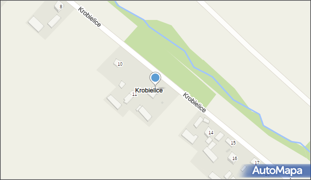 Krobielice, Krobielice, 12, mapa Krobielice